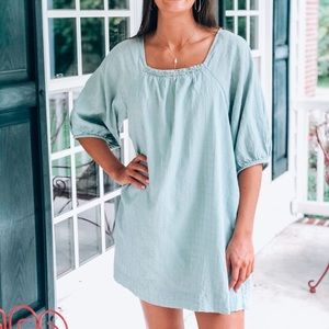 Boutique sage green spring dress